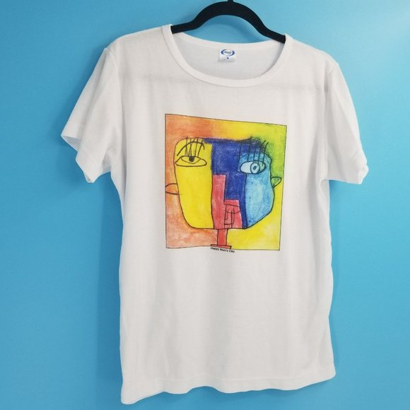 Vapor Apparel Happy Mom's Day Graphic Print Tee size Medium - Picture 1 of 4